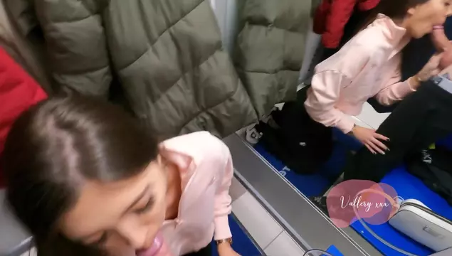 While Shopping She Sucked Him Off in the Fitting Room