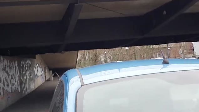 After classes the student turns into a whore and gets fucked behind a car