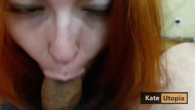 Quarantine Porn with Redhead Girl Sucking Dick