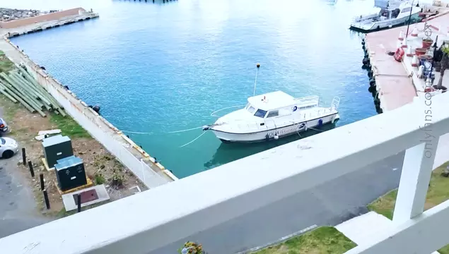 Puerto Rican Maid Sucks Boss on Balcony for Good Tips