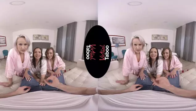 Bride's bachelorette group sex – VR porn