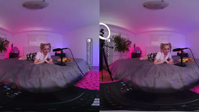 VR Porn with a Young Slut in Pigtails